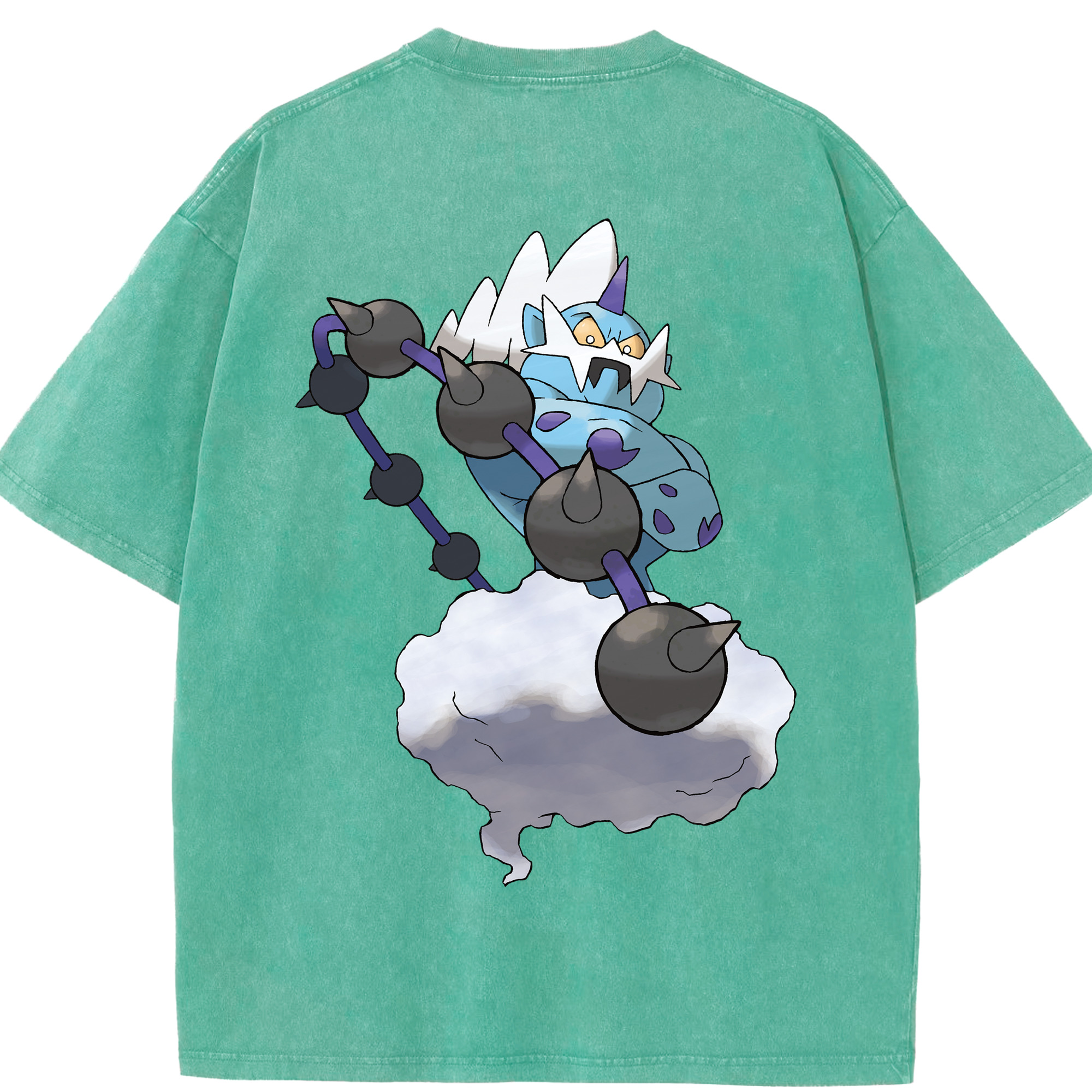 （画像用） ポケットモンスター Pokémon 綿100% ヴィンテージ風 半袖Tシャツ（背面プリント）